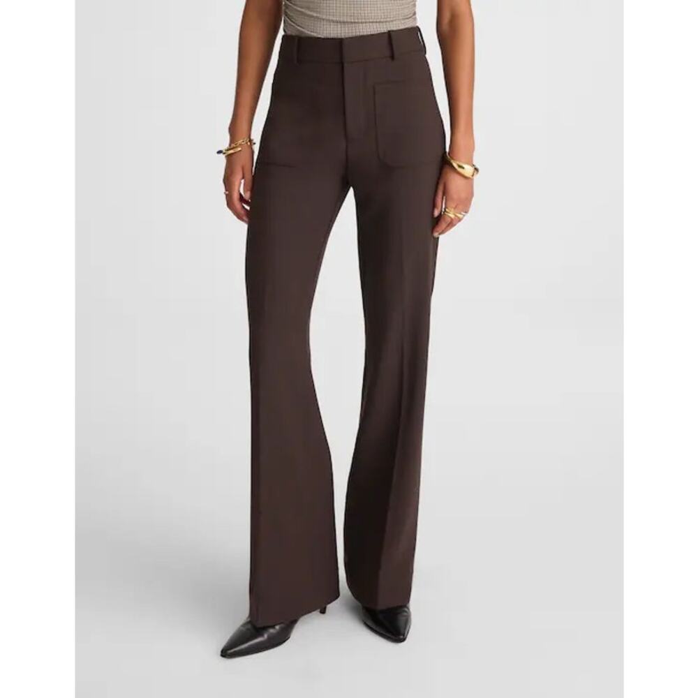 NWT Madewell High-Rise Stretch Twill Bootcut Trouser Pants Molasses Brown Size 8 - Picture 3 of 11